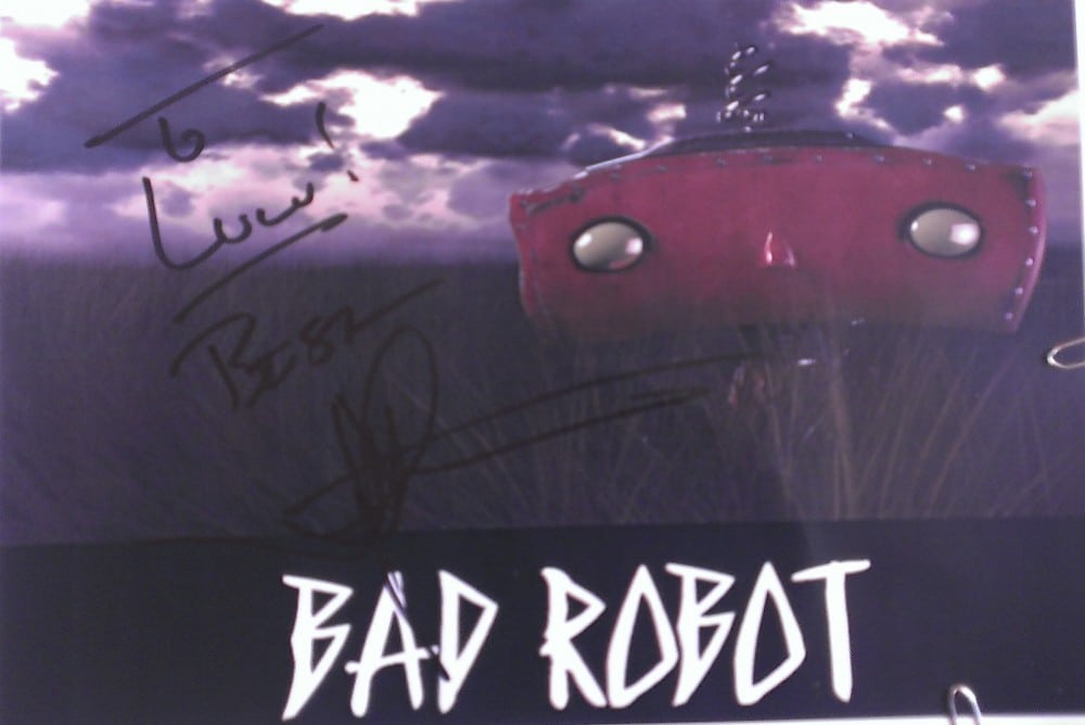 Autogramm auf BAD ROBOT Logo