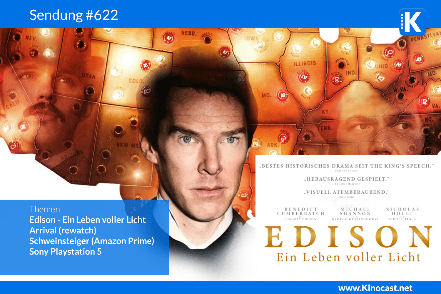 Edison Ein Leben voller Licht Current War Sony Playstation Review Download film german deutsch Podcast