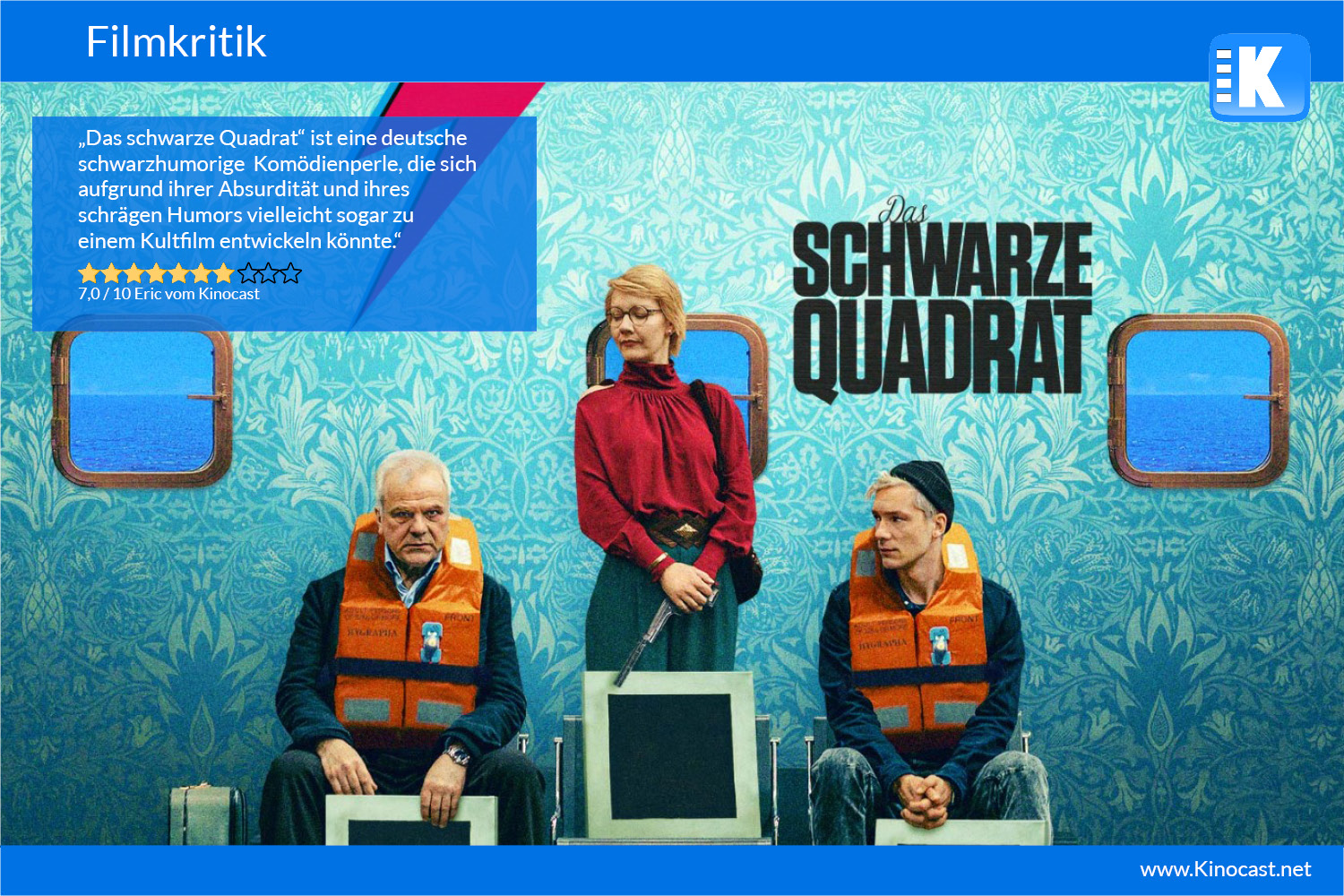 Das schwarze Quadrat Kinocast Filmkritik Deutsch